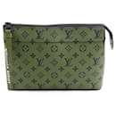 Louis Vuitton Khaki Monogram Clutch Bag