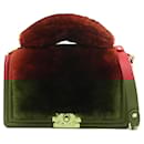 Chanel Boy Handbag in Brown and Red
