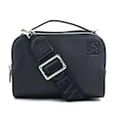 Loewe Black Leather Shoulder Bag