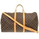 Louis Vuitton Keepall Bandouliere 55 Monogram Boston Bag
