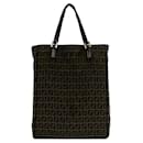 Fendi Canvas and Leather Tote Bag