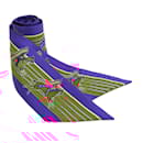 Écharpe Twilly Hermès en soie violette