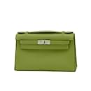 Hermes Pochette Kelly Shoulder Bag in Swift Orange - Hermès
