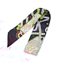 Foulard Hermès Twilly Dame de Coeur en soie navy