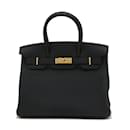 Hermes Birkin 30 Handbag in Black Togo Leather - Hermès