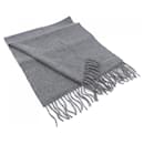 Châle en cachemire gris Hermes - Hermès