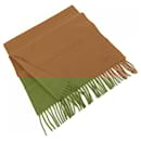 Étole en cachemire marron Hermes - Hermès