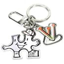 Louis Vuitton Leather Metal Key Ring MP3453