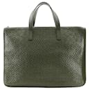 Loewe Anagram Business Briefcase Green