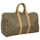 Louis Vuitton Monogram Keepall 45 Boston Bag