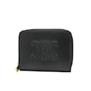 Celine Cuir Triomphe Compact Zip Wallet - Céline