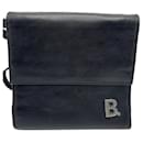 Balenciaga Black Leather Shoulder Wallet