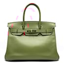 Sac à main Hermes Birkin 30 en cuir Swift orange - Hermès