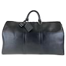 Louis Vuitton Epi Keepall 50 Black Leather Bag