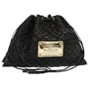 LOUIS VUITTON Monogram Envinil Squeeze Hand Bag Noir M95259 LV Auth 108910 - Louis Vuitton