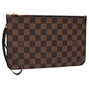 LOUIS VUITTON Damier Ebene Neverfull MM Pouch Accessory Pouch LV Auth hk2018 - Louis Vuitton