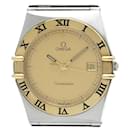 Omega Constellation 18K Gold Steel Quartz Wristwatch