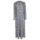 Rixo Elise Floral-Print Stretch-Jersey Midi Dress in Blue Viscose - Autre Marque