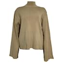 The Frankie Shop Hama Turtleneck Sweater in Brown Rayon - Autre Marque