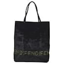 Fendi Velour Black Tote Bag