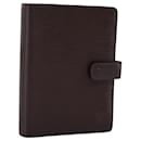LOUIS VUITTON Epi Agenda MM Day Planner Cover Mocha R2004D LV Auth 112853 - Louis Vuitton