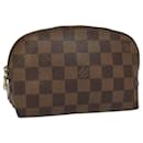 LOUIS VUITTON Damier Ebene Pochette Cosmetic PM Pouch N47516 LV Auth 112711 - Louis Vuitton