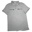 Calvin Klein Grey Cotton Polo Shirt
