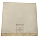 Celine Triomphe White Leather Wallet - Céline