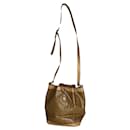 Celine SAC SEAU Gold Leather Handbag - Céline