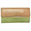 Carteira de couro amarelo Louis Vuitton Metis