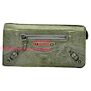 Balenciaga Purple Leather Wallet