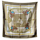 Hermes Vintage Silk Scarf Versailles Le Pavè Du Roy 1954 Hugo Grygkar - Hermès