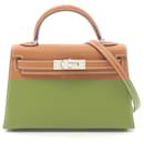 Hermes Mini Kelly 2 Handbag Brown - Hermès