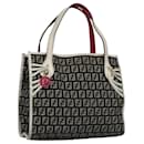 FENDI Zucchino Canvas Hand Bag Black Auth 112924 - Fendi