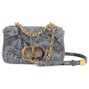 Christian Dior Caro Denim Chain Shoulder Bag in Blue