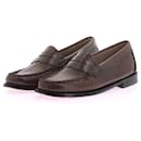 NON SIGNE / UNSIGNED Flats T.EU 37 Leather - Autre Marque
