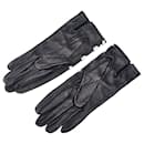Hermes Leather Gloves Navy - Hermès