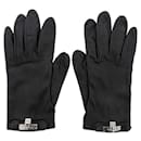 Hermes Black Kelly Leather Short Gloves - Hermès