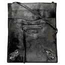 Balenciaga Metallic Silver Shoulder Bag