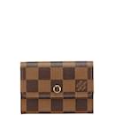 Louis Vuitton Damier Porto Monnaie Plat Coin Case