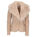 Gucci Beige Sheepskin Shearling Coat - 2000s