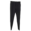  Bottega Veneta Straight-Leg Trousers in Black Wool