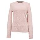  Hermès H Embossed Crewneck Sweater in Pink Wool