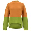  Hermès Knitted Mock Neck Sweater in Brown Wool