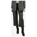Grey wool cropped trousers - size UK 16 - Autre Marque