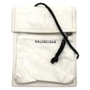 Balenciaga White Leather Shoulder Bag