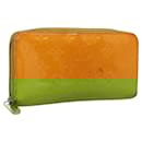 LOUIS VUITTON Monogram Vernis Zippy Wallet Jaune Passion M91733 LV Auth 112909 - Louis Vuitton