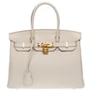 Sac HERMES Birkin 30 en Cuir Beige - 102513 - Hermès