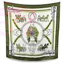 Hermes Paris Vintage Silk Scarf Equipages 1973 Philippe Ledoux - Hermès