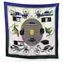 Hermes Silk Scarf Les Voitures A Transformation 1965 De La Perriere - Hermès